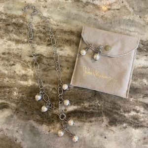 Beautiful Pearl John Medeiros Necklace and Matching Earrings